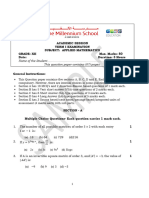 Grade XII Term I -App Math  sample paper