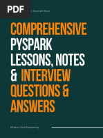 PySpark Comprehensive Notes⚡