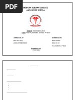 UNIT PLAN OF MHN B.Sc 3RD YR pdf