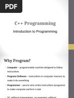 3- Introduction to Programming