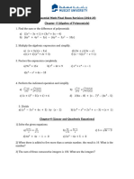 Essential Math Final Exam Revision