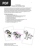 3D Animal Project (Volume & Surface Area)