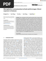 Journal of Food Science - 2021 - Jin - Microplastics contamination in food and beverages  Direct exposure to humans