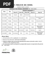 Datesheet-Periodic Assessment II-VI to IX & XI