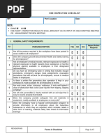 JIC-CL-017 HSE INSPECTION CHECKLIST