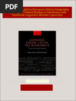 Full download Gender from Latin to Romance History Geography Typology 27 Oxford Studies in Diachronic and Historical Linguistics Michele Loporcaro pdf docx