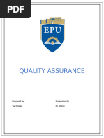 Quality ASSURANCE