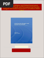 Download Full Civil Society Religion and Global Governance Paradigms of Power and Persuasion Civil Society Religion and Global Governance 1st Edition Helen James PDF All Chapters