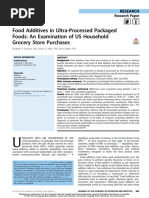 Food Additives in Ultra-Processed Packaged DONE