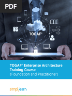 Enterprise Architecture Training Course (Foundation and Practitioner)