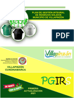 Documento Final Plan de Gestión Integral de Residuos Sólidos - PGIRS - Municipio de Villapinzón