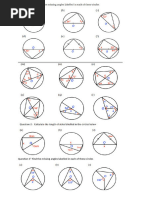 circle theorem worksheet