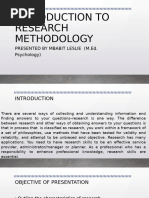 INTRODUCTION TO RESEARCH METHODOLOGY2