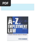 Download ebooks file An A Z of Employment Law 4th Edition Peter Chandler all chapters