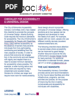 ChecklistAccessibilityUniversalDesign