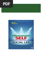 Immediate download Presentation of Self in contemporary Social Life The David Shulman ebooks 2024