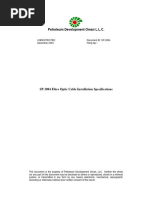 SP-2004 Fibre Optic Cable Installation Specifications