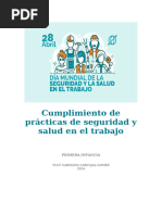 Cumplimiento de prácticas de seguridad y salud en el trabajo