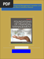 Foundations of Financial Management Canadian 11th Edition Block Solutions Manual all chapter instant download