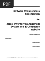 Software Requirements Specification Template