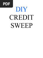 Diy Credit Sweep