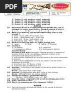 10th CBSE Paper Chemsitry 1,2,3..Chemical reaction & equation, Acid Bases & salts, Metal & Nonmetals 20-9-24 Final