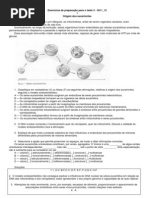 Exercicios Preparacao Teste Unidade 6 e 7