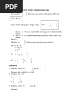 DETERMINAN DAN INVERS MATRIKS