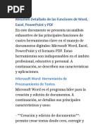 Resumen Ampliado Funciones Word Excel PowerPoint PDF