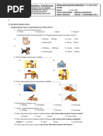 SOAL PAS 1 BAHASA INDONESIA KELAS 1SD1