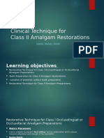 Chapter 13. Class II  Clinical Techniques for Amalgam Restorations