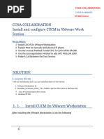 Ccna Voice Lab 2 Cucm in Vmware