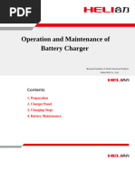 Operation and Maintenance of Lead-acid Battery Charger