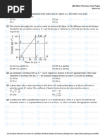 JEE Main 2018 (15 Apr) Previous Year Paper with Answer Keys - MathonGo