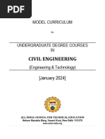 AICTE Model Curriculum UG Civil 2024