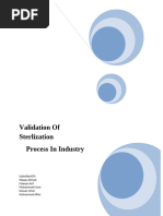 Validation of Sterlization Process in Industry