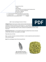 Write the Morphological identification of any one of the following drugs