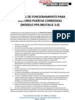 Manual de Funcionamiento PPA Brutalle 3.0