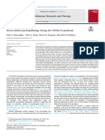 Stressrelated Psychopathology During the COVID19 Pandemi