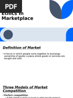 Ethics in Marketplace