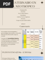 Cuaternario en el Neotrópico