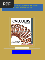 Immediate download Calculus Early Transcendentals 3rd Edition Rogawski Solutions Manual all chapters