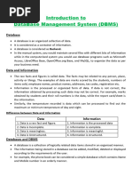 Ch-8 Introduction to DBMS