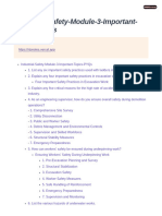 Industrial Safety Module 3 Important Topics PYQs