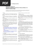 ASTM B647 Standard Test Method for Indentation Hardness of Aluminum Alloys by Means of a Webster Hardness Gage