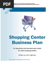 Shopping Centre Business Plan Sample