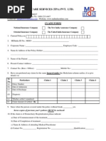 Mdindia Healthcare Services (Tpa) Pvt. LTD.: Claim Form