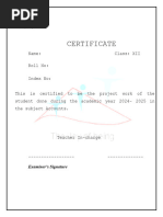 JOHNSON GRAMMAR SCHOOL ACCOUNTS  PROJECT FORMATS