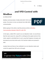 Delta HMI and VFD Control with Modbus