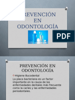 PREVENCIÓN EN ODONTOLOGÍA